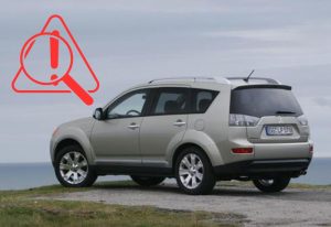 mitsubishi outlander 2.2 avec logo attention