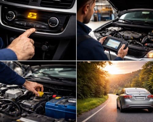 les étapes d'une réparation de voiture