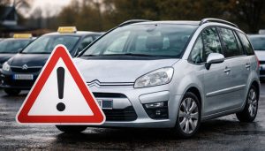 citroen picasso avec logo attention