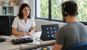 Consultation dans un bureau lumineux
