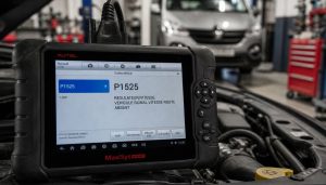 code sur une valise P1525 renault