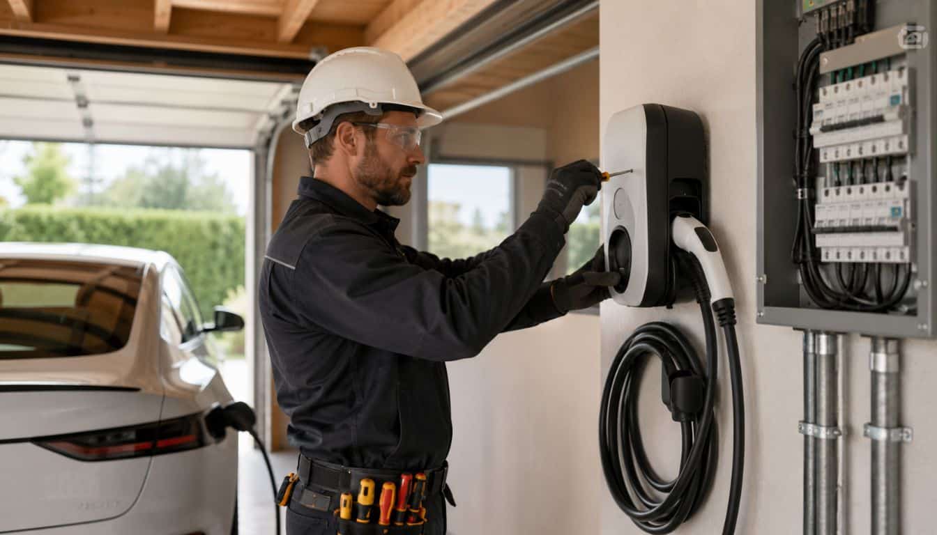 Installation d'une borne de recharge EV